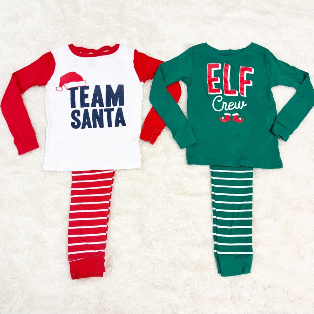 Carter’s Christmas 100% Cotton Snug Fit 2-Piece Pajama Bundle